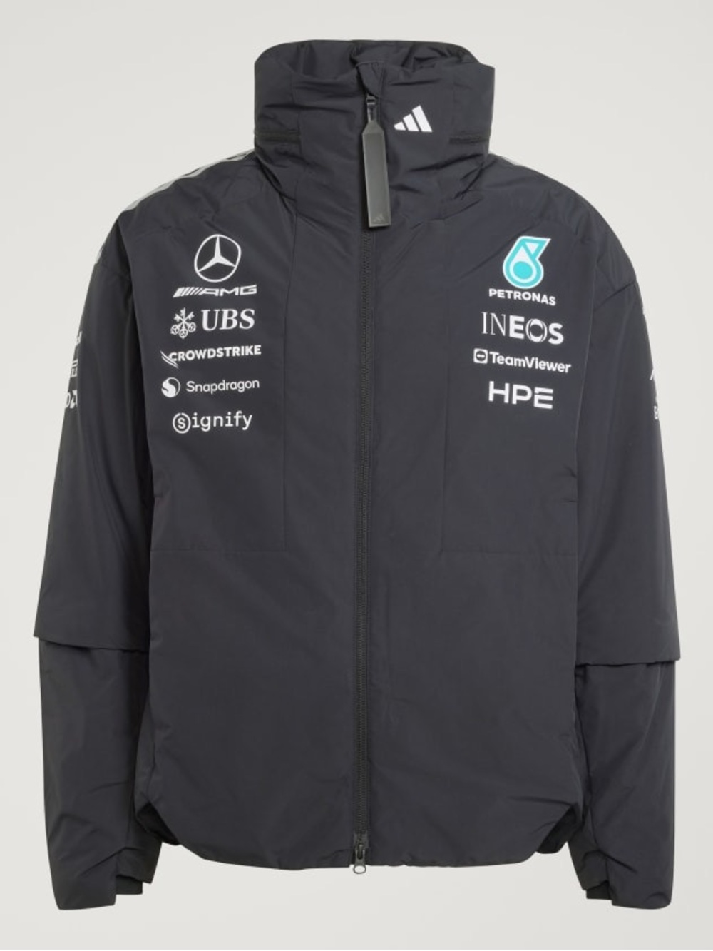 adidas Mercedes AMG Petronas F1 Engineers Primaloft Jacket Black Medium NWT